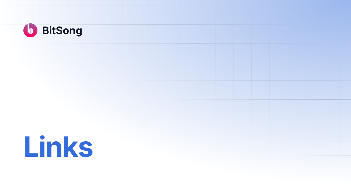 Links | BitSong